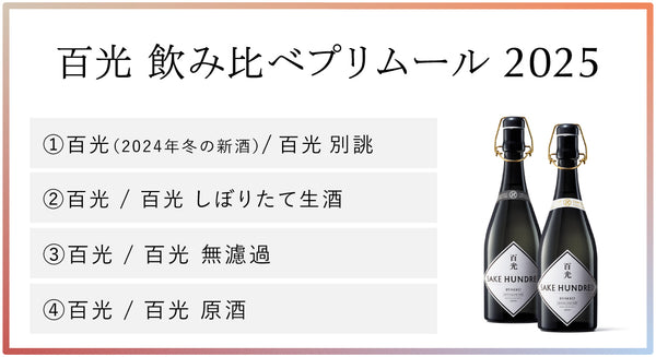 百光 飲み比べプリムール 2025